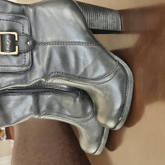 EUC Report Black Leather Cargo Boots with Working Pockets - - Picture 5 of 9